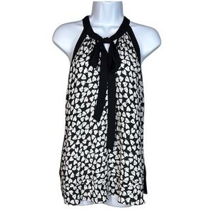 Disney Black and White Patterned Blouse